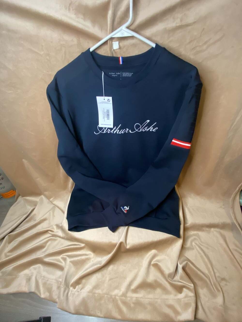 Le Coq Sportif Arthur Ashe Heritage Crewneck Sweatshirt: L
